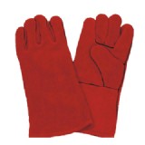 Welder Hand Glove. Red Color