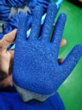 SUPER KING Blue Cotton Coated Hand Glove