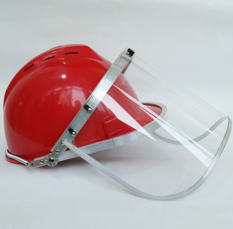 Aluminum Face Shield with Helmet